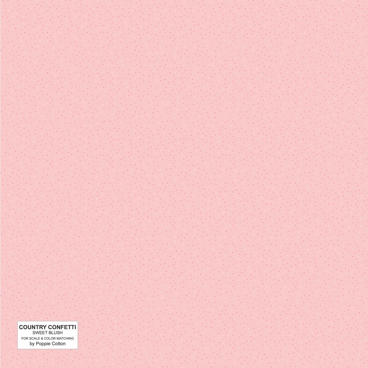 Fabric Poppie Cotton Sweet Blush Pink Country Confetti by the Quarter Yard CC20229